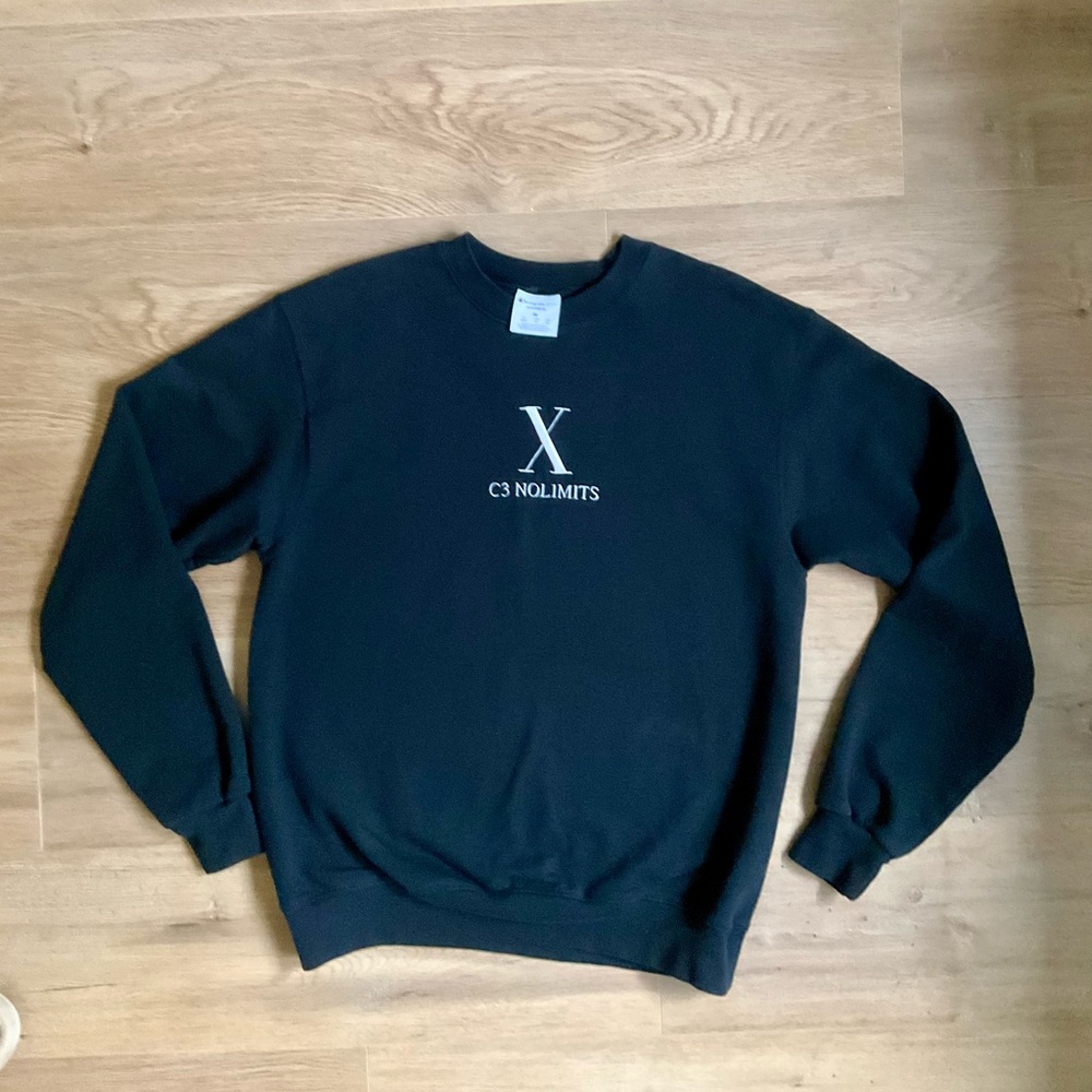 Champion Black Crewneck Men's Sweater Size M